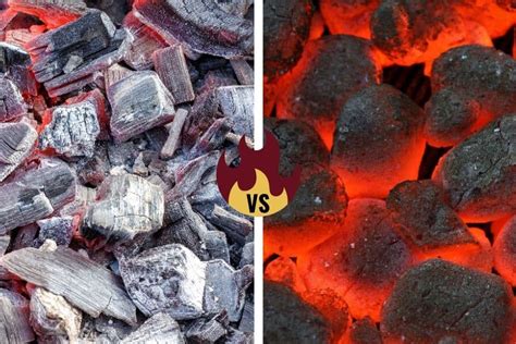 charcoal briquettes vs lump charcoal Briquettes lump burn