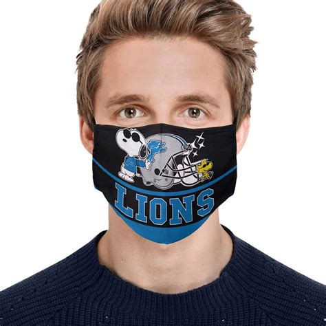 Snoopy Detroit Lions Face Mask • Shirtnation - Shop trending t-shirts ...