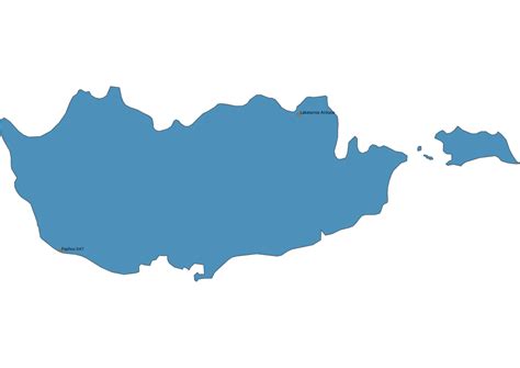 Airports in Cyprus Map SVG Vector - Map of Airports