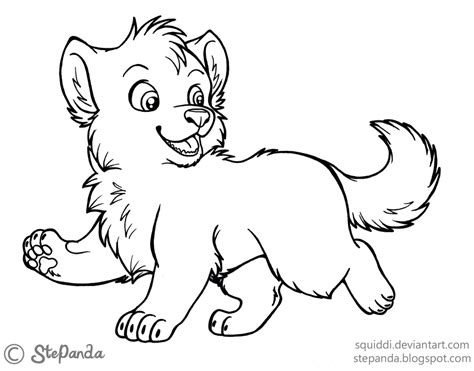 Get This Cute Baby Wolf Coloring Pages - 47751