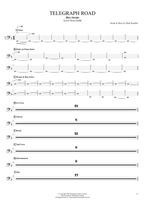 Telegraph Road Tab by Dire Straits (Guitar Pro) - Full Score | mySongBook