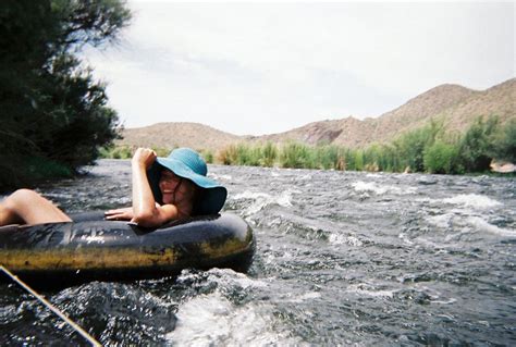 Tubing Down the Salt River Near Phoenix