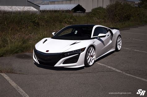 Show Stopper White Acura NSX on Colormatched Buttoms — CARiD.com Gallery