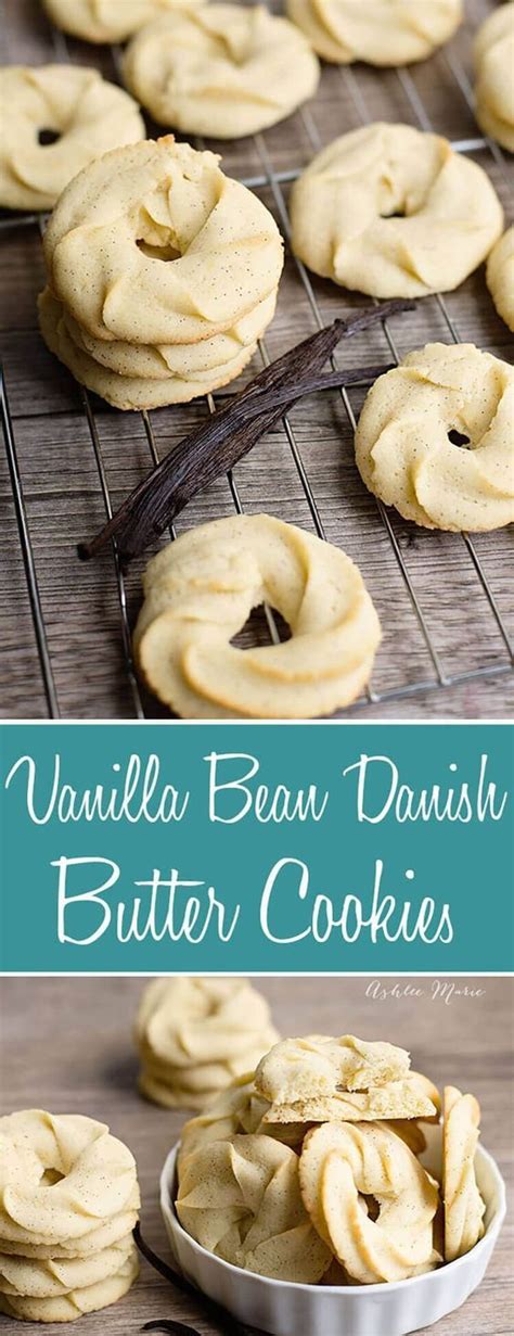 traditional danish butter cookies made with vanilla beans. Crisp, buttery, melt in your mouth ...