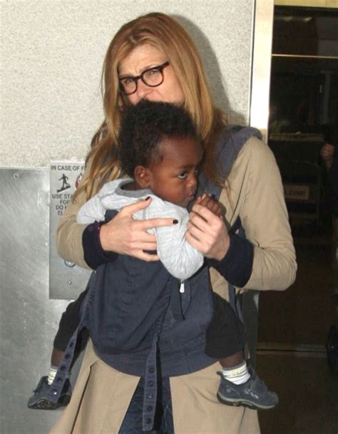 Connie Britton And Son Eyob Arriving On A Flight At LAX | Celeb Baby ...