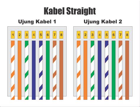 Susunan Kabel Straight dan Kabel Cross dalam Jaringan Internet - Cahaya Ilmu