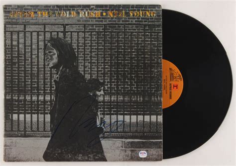 Neil Young Signed "After the Gold Rush" Vinyl Record Album Cover (PSA ...