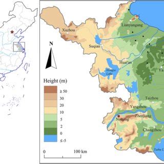 Location of the Jiangsu Province | Download Scientific Diagram