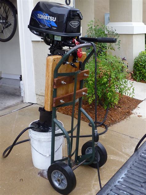 Puny Projects: Make outboard stand from hand truck