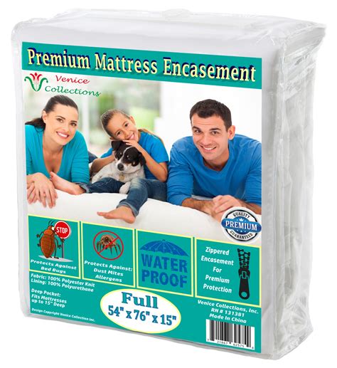 Premium Waterproof & Bed-Bug Proof Mattress protector 150 GSM Fabric ...