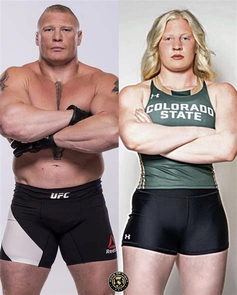 Brock's daughter Mya Lesnar broke the school record in the women's shot ...