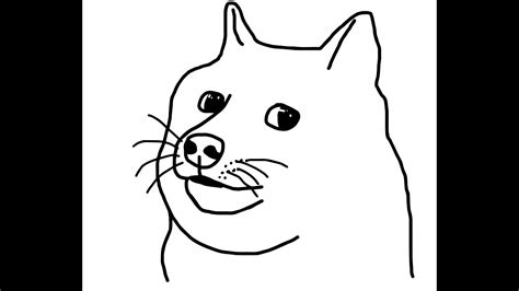 HOW TO DRAW A SAD DOGE - YouTube