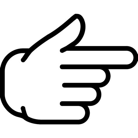 Pointing Right Finger Vector SVG Icon - SVG Repo