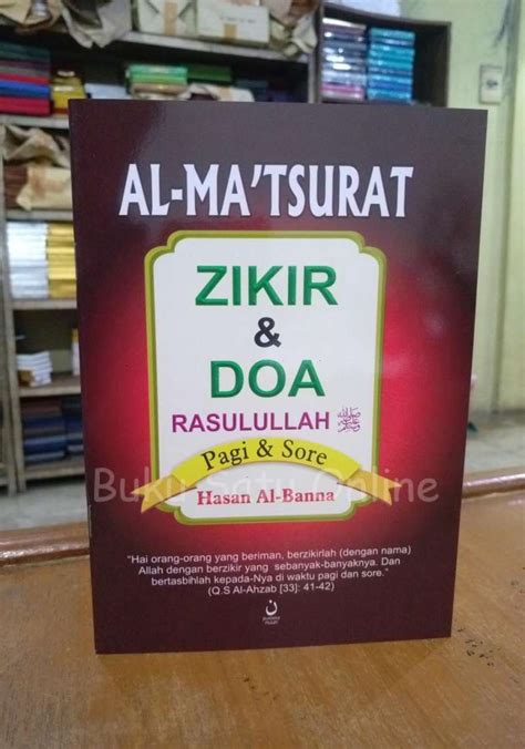 Jual Al Matsurat Zikir Doa Pagi Sore Hasan Al Bana Ukuran Besar A5 PRP ...