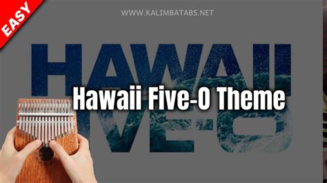 ️ Hawaii Five-0 Theme Song Kalimba Tabs Letter & Number Notes Tutorial ...