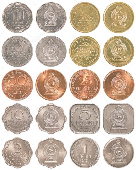 Sri lankan rupee coins collection set — Stock Photo © asafeliason #69753577