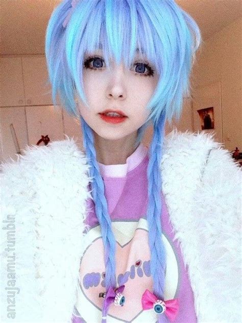 Blue hair ♡ Kawaii Cosplay, Cute Cosplay, Cosplay Girls, Cosplay Style, Hair Color Pastel, Cool ...