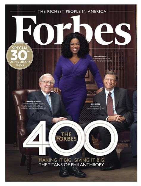 Oprah Winfrey Graces the Cover of Forbes Magazine; One of the Most Giving Philanthropists ...