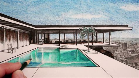 Swimming Pool Dream House Drawing Easy With Color - bmp-dungarees