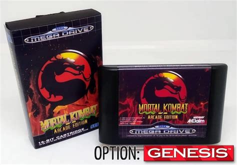 Mortal Kombat Arcade Edition SEGA Mega Drive Genesis - Etsy