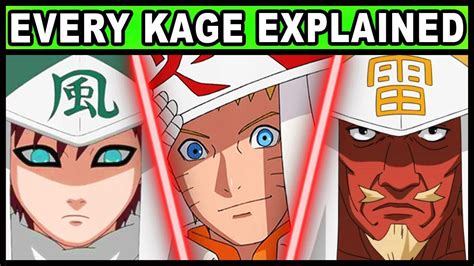 All 27 Kage and Their Powers Explained! (Naruto Shippuden / Boruto Every Kage) - YouTube