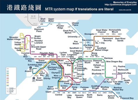 HK subway map - Hongkong subway map (China)