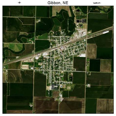 Aerial Photography Map of Gibbon, NE Nebraska