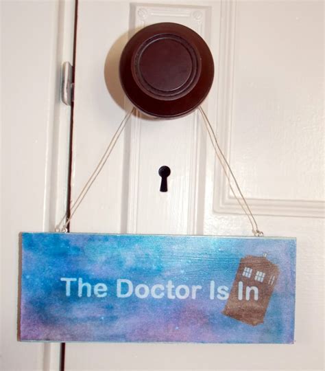 The Doctor is in Door Sign - Etsy