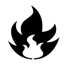 Pokemon - Fire Type Symbol Stencil | Free Stencil Gallery