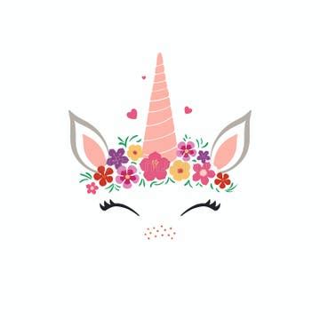 Cute Unicorn Face Flowers Stock Illustrations – 889 Cute Unicorn Face ...