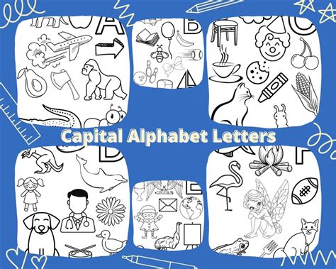 Capital alphabet letters coloring pages etsy – Artofit