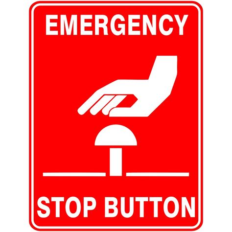 Emergency Stop Push Button | Buy Now | Discount Safety Signs Australia