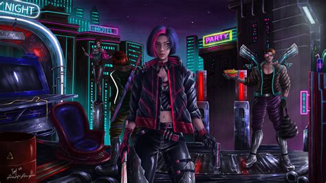 3840x2160 Cyberpunk 2077 Illustration 4K ,HD 4k Wallpapers,Images,Backgrounds,Photos and Pictures