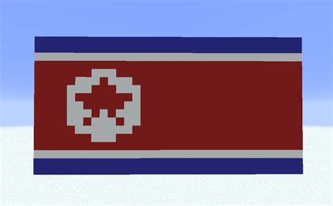 North Korea Flag Minecraft Map