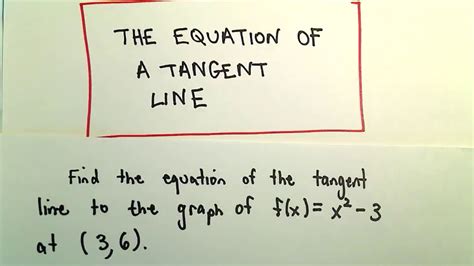 Equation Of Tangent Line Partial Derivative