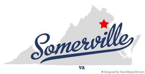 Map of Somerville, VA, Virginia