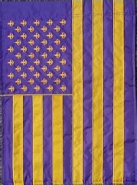 Purple & Gold Am Flag | Windcrafts The Flag Shop