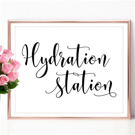 Hydration Station Sign - Etsy