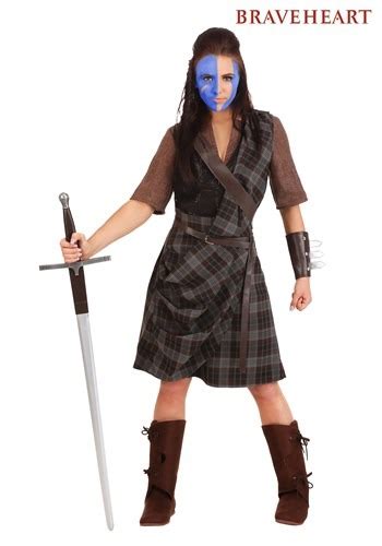 Women's Plus Size Braveheart Warrior Costume | Movie Costumes