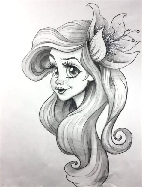 Mermaid Pencil Drawings at PaintingValley.com | Explore collection of ...