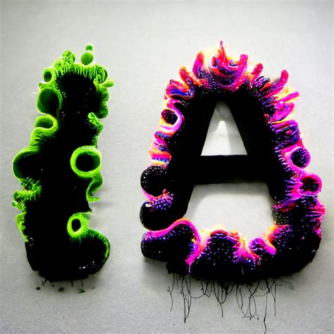 Experimental Typography co-created with AI on Behance