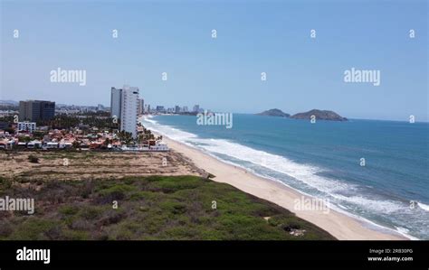 PHOTOGRAPHY WITH DRONE ON THE BEACH OF SINALOA MEXICO Stock Photo - Alamy