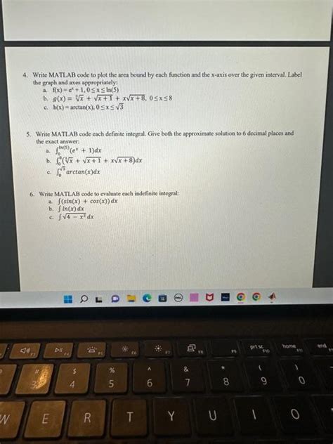 Solved 4. Write MATLAB code to plot the area bound by each | Chegg.com