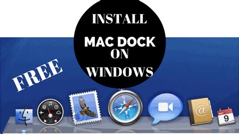 HOW TO INSTALL / PUT MAC OS DOCK ON WINDOWS (ALL VERSIONS - FREE) - YouTube