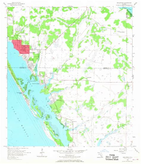 Usgs 1:24000-Scale Quadrangle For Englewood, Fl 1956 - Englewood ...