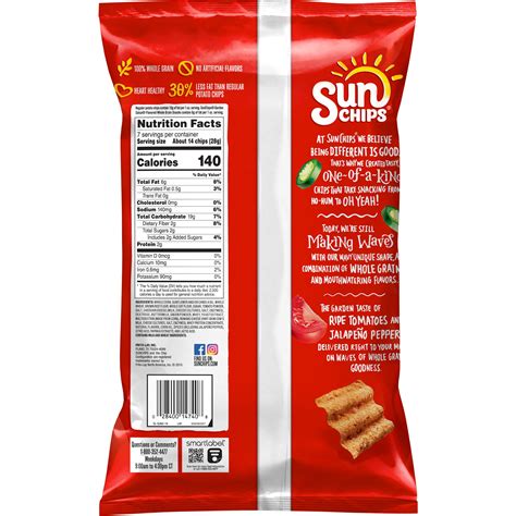 SunChips Garden Salsa Whole Grain Snacks, 7 oz Bag Best Deals and Price History at JoinHoney.com ...