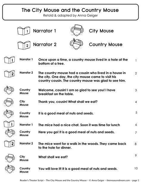 Readers Theater Scripts 5th Grade