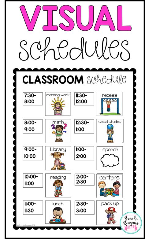 Free Editable Classroom Schedule Template - Printable Word Searches