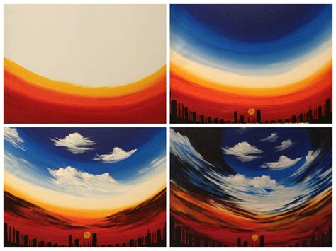 Evolution of "Majestic" painted @ Painting with a Twist Miami Painting Projects, Diy Painting ...