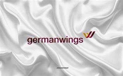 Download wallpapers Germanwings logo, airline, white silk texture ...